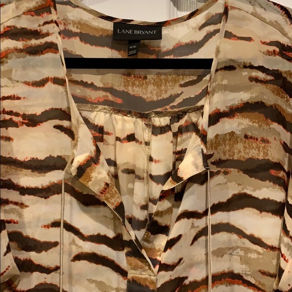 Sheer V-neck Woman’s top sz 14/16w NWOT - Picture 2 of 5